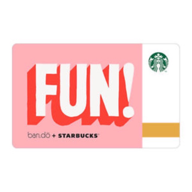 บัตร Starbucks ลาย ban.do+STARBUCKS (2017) / บัตรเปล่า