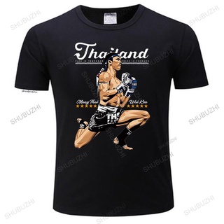 ขายดี!เสื้อยืดแขนสั้นลําลอง พิมพ์ลาย Cool Muay Thai Wai Kru THAILAND สไตล์คลาสสิก สําหรับผู้ชาย BEjeke53FJdkkd00S-5XL