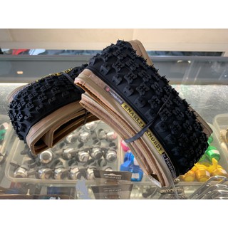 ยางนอก BMX NATSUKASHI จาก PANARACER KNARLER KNOBBY 20x1.75 ดอกยางรูปฟันสวยๆ ขอบพับ สีดำแก้มแก้ว