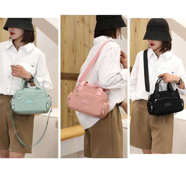 Multi-pocket Waterproof Sling Bag Shoulder Bag Nylon Simple Fashion Handbag Crossbody Bag #4