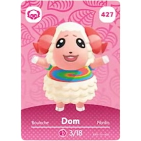 Dom Animal crossing New Horizons Amiibo Card Series 5 Animal crossing New Horizons