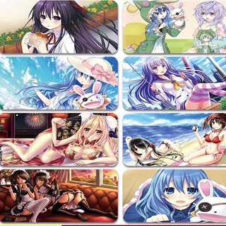 ✨💫แผ่นรองเมาส์ แผ่นรองเมาส์อนิเมะ Date A Live ลายAnime ลายการ์ตูน แผ่นรองเมาส์เกมมิ่ง กันลื่น Mouse Pad