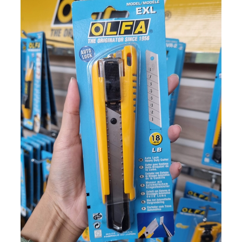 OLFA มีดคัตเตอร์ BN-AL ขนาด 18 มม. สำหรับงานหนัก