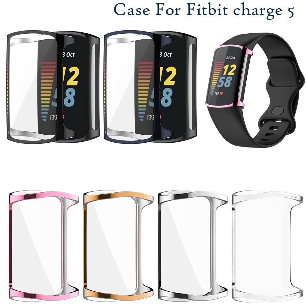 เคสป้องกันหน้าจอ TPU แบบเปลี่ยน สําหรับ Fitbit charge 6 5 SmartWatch 5