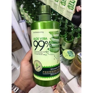 Aloe Vera 99% Shower Gel 800ml.ลดการระคายเคืองและ