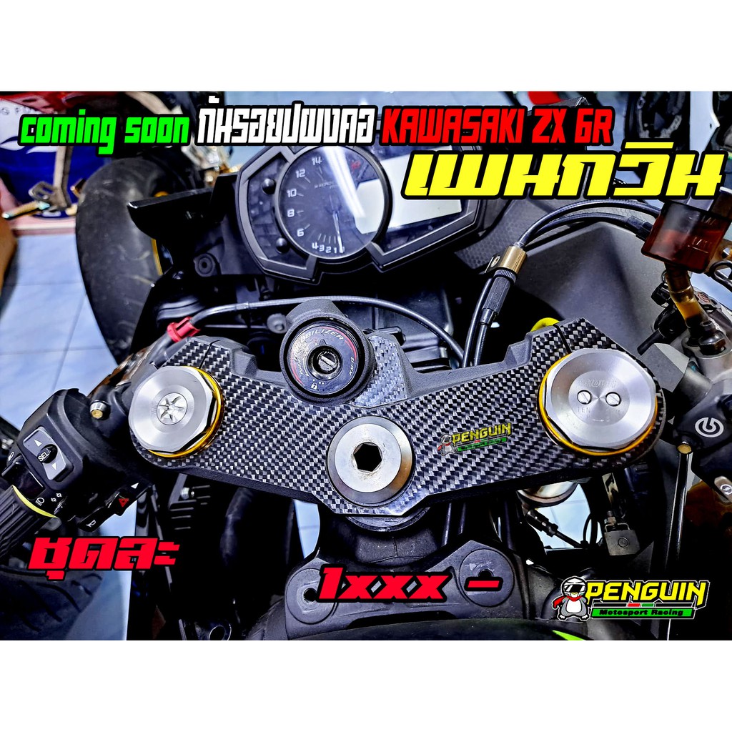 กันรอยแผงคอเพรียวคาร์บอน zx6r
