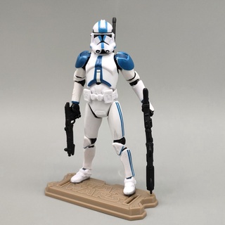 ฟิกเกอร์ SW Republic 501-st Blue White Trooper ขนาด 3.75 นิ้ว พร้อมฐาน ทรงหลวม