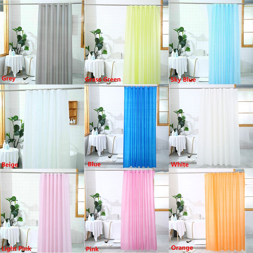 แนะนำ ผ้าม่าน ผ้าม่านอาบน้ำ PEVA หนา กันน้ำ กันเชื้อรา มี 12 ตะขอ สําหรับห้องน้ำ อ่างอาบน้ำ ใช้ในบ้าน ราคาพิเศษ มีเก็บเงินปลายทาง