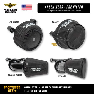 **ฟรีส่ง** Arlen Ness - ผ้าคลุมกรองกันฝน Pre-Filter