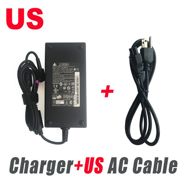อะแดปเตอร์ AC 180W 19.5V 9.23A สําหรับ Acer Predator Helios 300 PH317 PH317-51 G3-572 G3-571 Aspire 