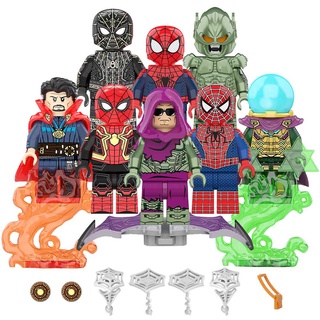 ฟิกเกอร์ No Way Home Spider Doctor Strange Green Devil Man Mystery Super Heroes ขนาดเล็ก ของเล่นสําหรับเด็ก