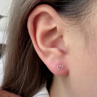 annita.silver - tiny heart earring (ราคา/คู่) ต่างหูหัวใจจิ๋ว ต่างหูเงินแท้925 เหมาะกับคนแพ้ง่าย