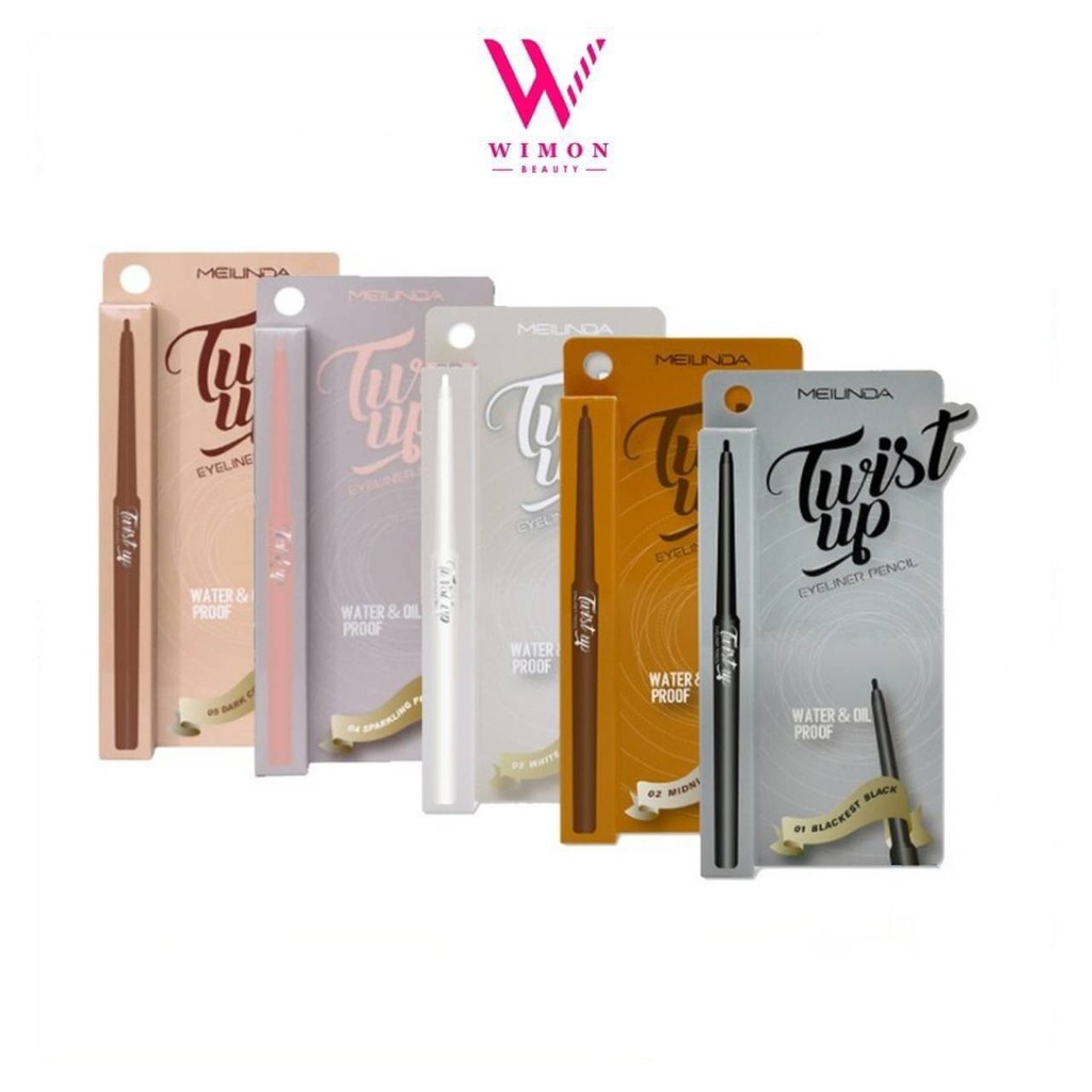 Meilinda Twist Up Eyeliner Pencil (MC3077) 0.35 g. เมลินดา ทวิส อัพ อายไลเนอร์ เพนซิล เอ็มซี 3077