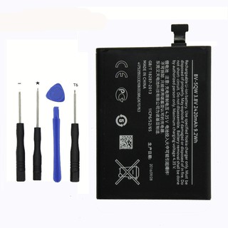 Original BV-5QW แบตเตอรี่โทรศัพท์สำหรับ Nokia Lumia 930 BV5QW 2420 mAh