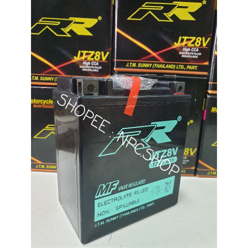 BATTERY RR JTZ8V,Z8 ,XMax300,แบตเตอรี่แห้ง 12V7.4Ah ราคา ถูกที่สุด ดีลบีเคเค แกลเลอรีภาพที่ 4
