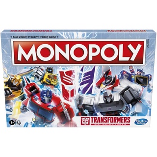 Hasbro Gaming Monopoly Transformers Edition Board Game, Includes Autobot and Decepticon Tokens ของแท้