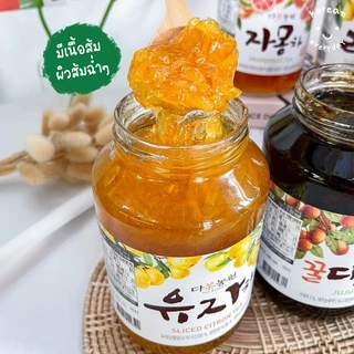 🔥 ( ชาส้มเกาหลี แยมส้มยูซุ 1 kg ) Yuzu Citron Teaชายูซุ ขนาด 1000 กรัม