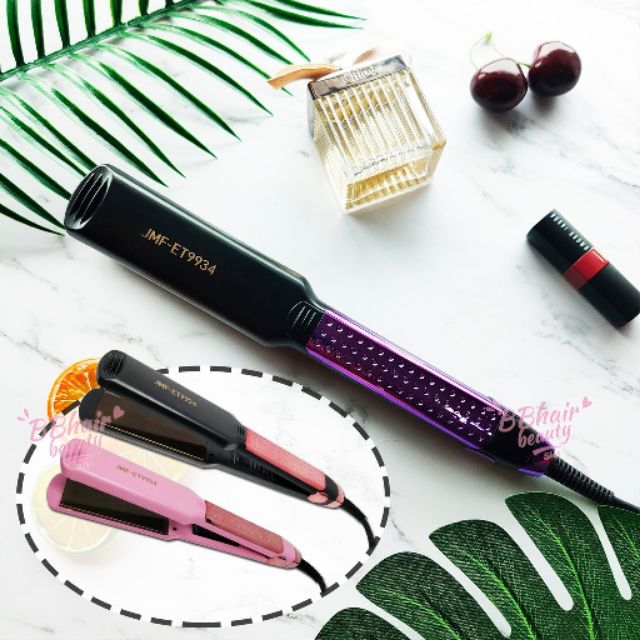 JMF-ET 9934 / JMF 9926 ของแท้ พร้อมส่ง ที่หนีบผม เครื่องหนีบผม ม้วนผม ยืดผม เครื่องรีดผม ( แผ่นเรียบ , แผ่นหยัก ยกโคน )