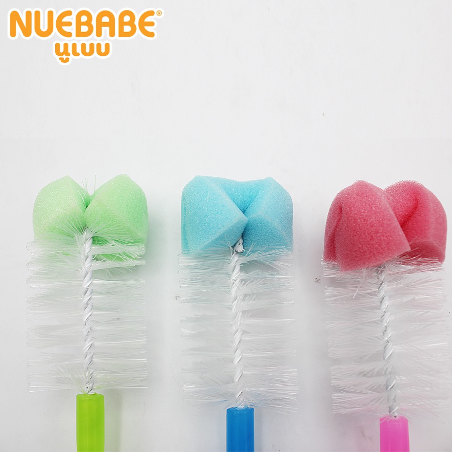Nuebabe فرشاة رضاعات برأس إسفنجي — صورة 2