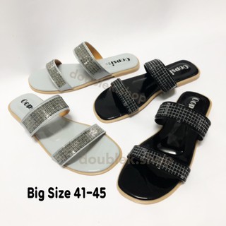 พร้อมส่ง... Big Size!  รองเท้าแตะ สวมสองตอน #41-45