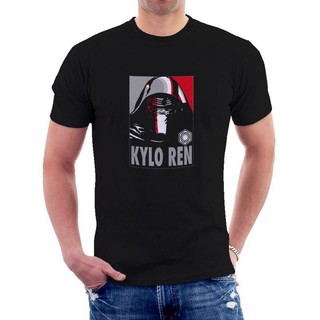 เสื้อยืดผ้าฝ้ายพิมพ์ลายขายดี เสื้อยืดคอกลมแขนสั้นพิมพ์ลาย Star Wars Kylo Ren