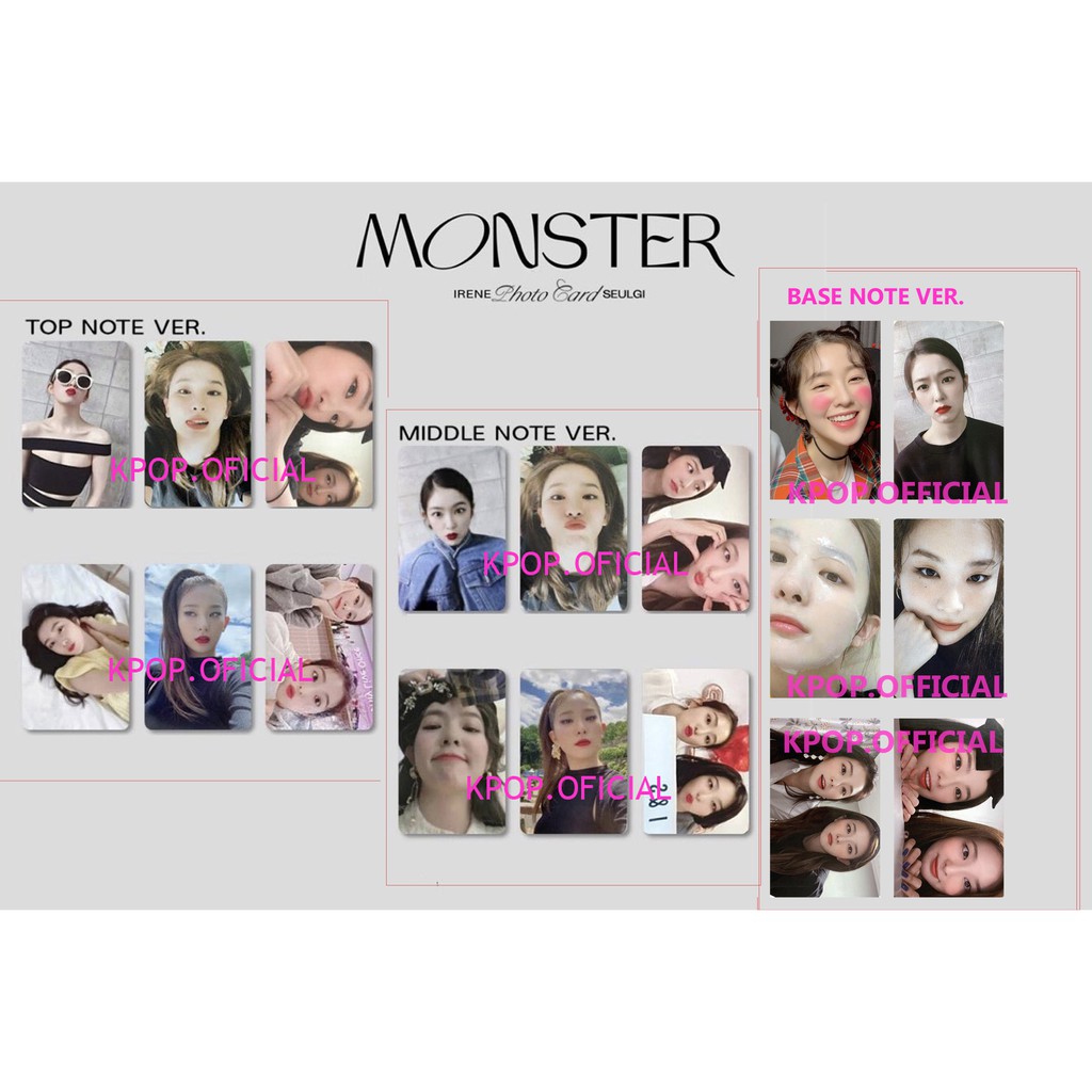 RED VELVET IRENE & SEULGI MONSTER PHOTOCARD