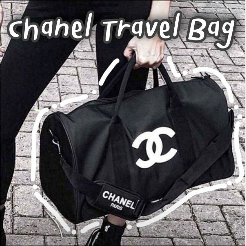 พร้อมส่ง‼️ กระเป๋าถือเดินทาง ลายแบรนด์หรู✨️ Chanel TravelBag  ทั้งถือได้และสะพายได้ ใบใหญ่ #พร้อมส่ง