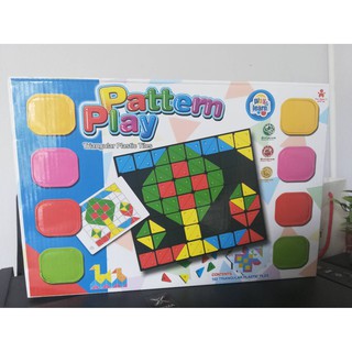 *พร้อมส่ง* Pattern Play Triang Plastic Tiles ของเล่นเสริมพัฒนาสมองลูกน้อย ฝึกคิด ฝึกสังเกตุ