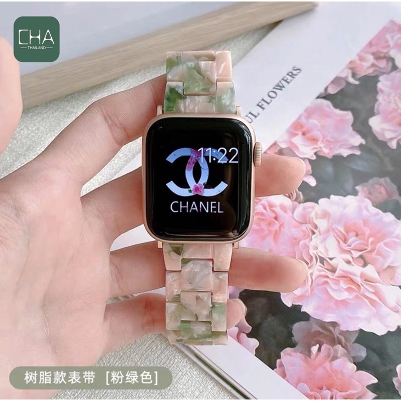 สายหินอ่อน สาย  Watch10 9 8 7 6 5 Watch หน้าปัด 41มม. 44 /45มม. 40 /41 มม.38 มม สีใหม่ ปรับได้ สายนาฬิกา smart watch