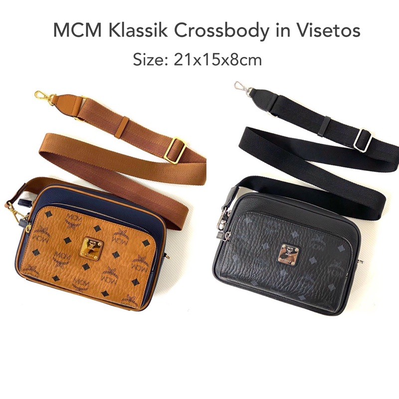 ของแท้100% ราคาถูก New Mcm klassik crossbody in visetos