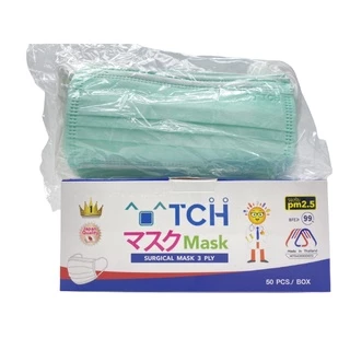 TCH Mask 3PLY ทีซีเอช หน้ากากอนามัยทางการแพทย์ 3 ชั้น (1 กล่อง 50ชิ้น)