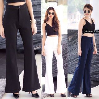 กางเกงขาม้า ซิบหน้า  S M L XL (เชคสต๊อกก่อนกดสั่ง)