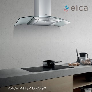 Elica เครื่องดูดควันติดผนัง ขนาด 90 ซม.โครงสร้างสแตนเลส รุ่น ARCH P3V/S/ IX/A/90