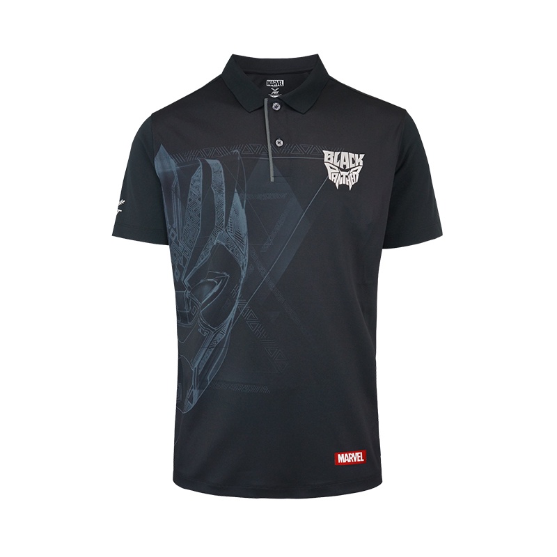 FBT x MARVEL เสื้อโปโล Black Panther Infinity Saga Marvel Special Collection เสื้อโปโลคอปกแขนสั้น รหัส D2C431