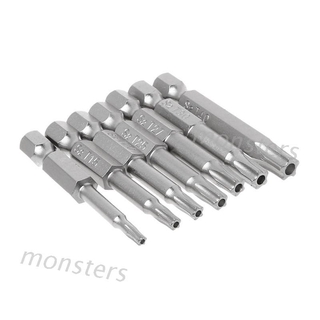 BITS Mm ดอกสว่านไขควงแม่เหล็กห้าแฉก T10 - T40 7 ชิ้น