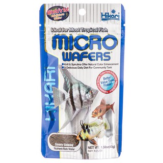 Hikari Micro Wafers ฮิคาริ ไมโครเวเฟอร์ อาหารปลาสวยงาม ขนาดเล็ก-กลาง เร่งโต เร่งสี ชนิดจมน้ำช้า