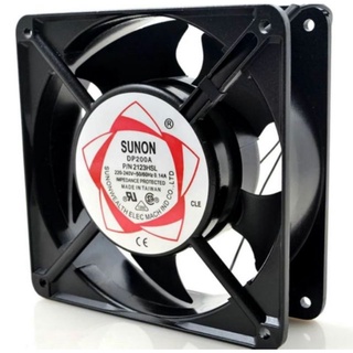 DP200A  P/N2123HSL 220-240VAC 50/60HZ SUNON พัดลม 4.5นิ้ว ขนาด 120x120x38MM.