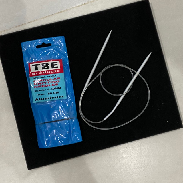 ไม้นิตติ้งวงกลม มือสอง Circular Knitting needles , diameter 4.5 mm , length 80 cm