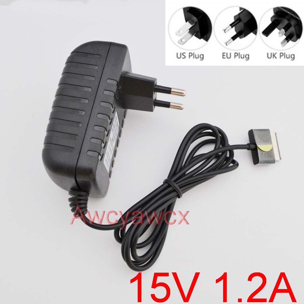 อะแดปเตอร์ชาร์จ 15V 1.2A 18W 1200mA สําหรับแล็ปท็อป แท็บเล็ต PC Eee Pad Transformer SL101 H102 TF201 TF101 TF300T TF300 TF600 TF700