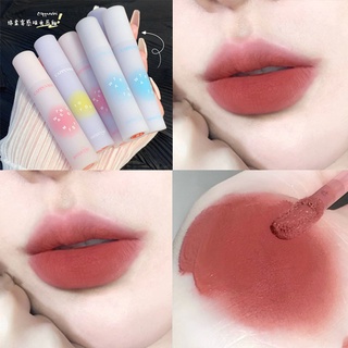 พร้อมส่ง Cappuvini CHERRYLOVE ลิปสติก เนื้อแมตต์ กันน้ํา ติดทนนาน สีแดง สีน้ําตาล