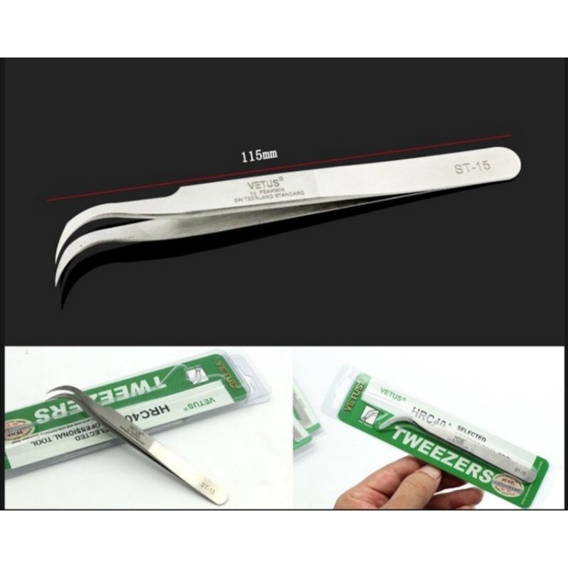 แหนบ​ Vetus​ สแตนเลสแท้​100% แหนบถอนขนรังนก​ มาตรฐาน​สวิสเซอร์แลนด์​ ปลายแหลม​ ปลายงอ​ ปลายตัด​ คีมถอนขนรังนก​ - รูปที่ 5