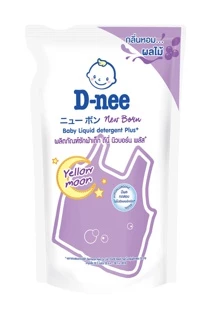 [ระหว่างเปลี่ยนแพ็คเกจ]D-nee ดีนี่ ผลิตภัณฑ์ซักผ้าเด็กผสมปรับผ้านุ่ม 2in1 กลิ่น Yellow Moon สูตรซักกลางคืน ถุงเติม460มล