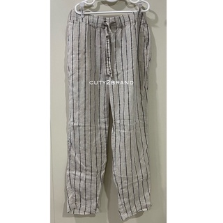 กางเกง ผ้าลินิน mango แท้ ผญ.  size (eur) s used สภาพดี ไม่มีตำหนิ