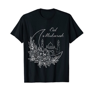 เสื้อยืดโอเวอร์ไซส์เสื้อเชิ้ต Eid Mubarak ฉลอง Eid Al Adha หรือ Eid Al Fitr เสื้อยืด ผ้าฝ้าย สไตล์ย้อนยุค สําหรับผู้ชายS