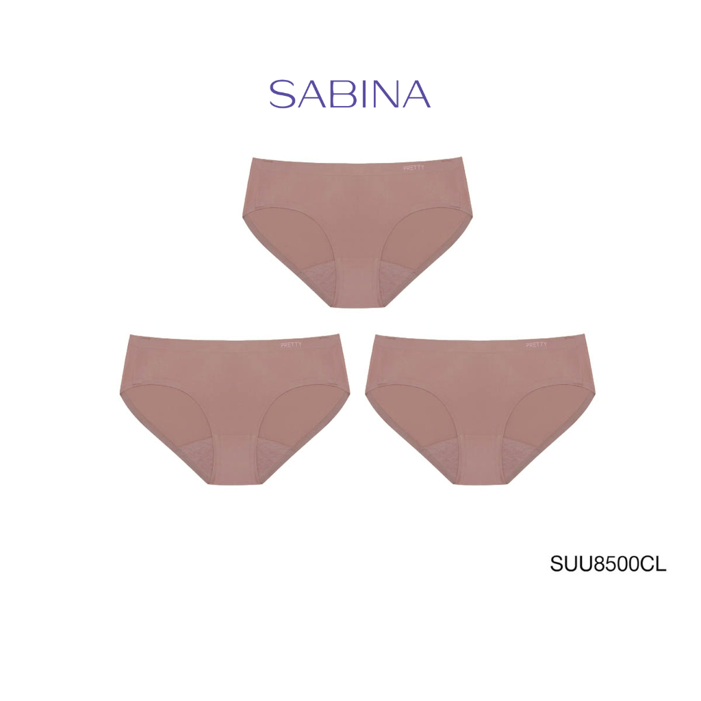 Sabina กางเกงชั้นใน (Set 3 ชิ้น) (ทรง Bikini) รุ่น Panty Seamless รหัส SUU8500CL สีเนื้ออ่อน