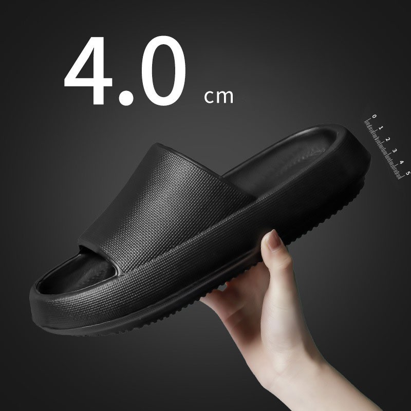 QiaoYiLuo รองเท้าแตะแบบสวม พื้นหนา นุ่มนิ่ม กันลื่น ไซซ์ 36-45 มี 6 สีให้เลือก #2
