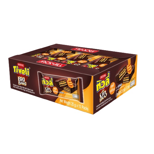 [3 แพ็ค] Tivoli ทิวลี่ บิ๊กบอม เวเฟอร์ 5.- (25กรัมx12ซอง) *เปลี่ยนชื่อใหม่ รสชาติเดิม* ราคา ถูกที่สุด ดีลบีเคเค แกลเลอรีภาพที่ 3