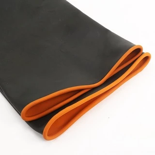 [K005]ถุงมือยางยาว สีดำ ยางธรรมชาติ แบบหนา ยาวพิเศษ 35ซม./45ซม. (1คู่) ทนต่อสารเคมี ทนต่อกรดอัลคาไล