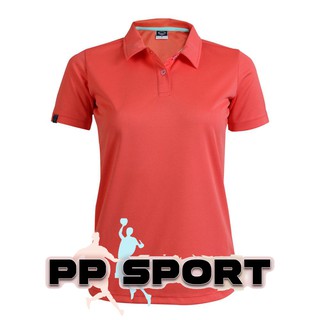 เสื้อโปโลผู้หญิงคอปกแขนสั้นสีส้ม grand sport ผ้า โพลีเอสเตอร์ 012772 S-2XL(3L)