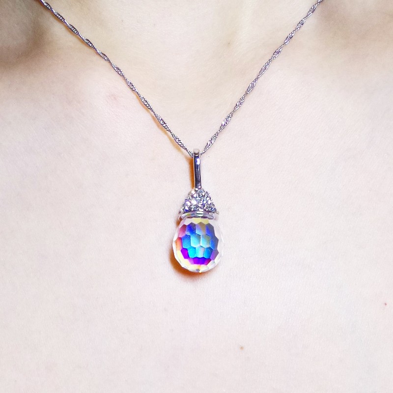 Fliz - DIVA PENDANT - S925 สร้อยคอเงินทรงหยดน้ํา motif PS15492